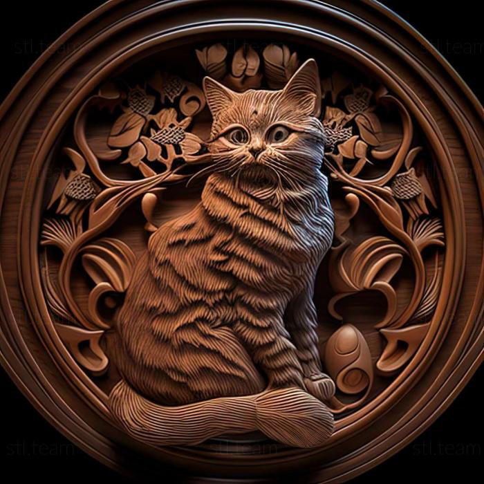 3D model Minuet cat (STL)